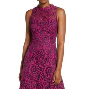 Eliza J Floral Lace Fit & Flare Dress Sz. 12 NWOT